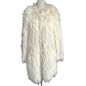Women's VTG Mod 70/80’s Huard Paris Brand French Style String Fringe Shag Coat